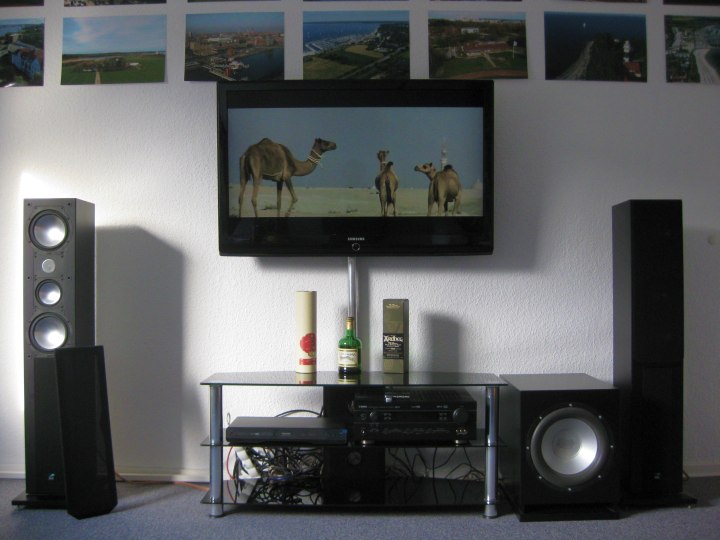 Philips BDP5180, Yamaha RX-V440RDS, Samsung LE-46M86BD, ELAC CL 202, Autosub und RCMakustik Detonation DT 300