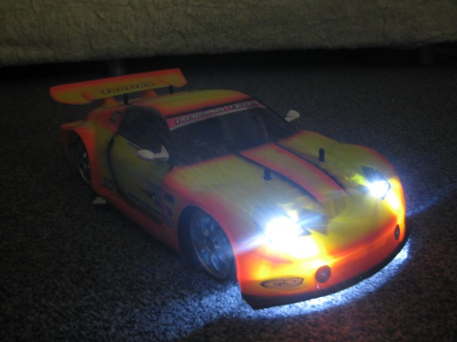 Tamiya RC TA04-S with LED lights